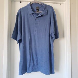 NWT JOS A BANK Executive Collection Polo Golf Shirt Men's Medium Blue XXL